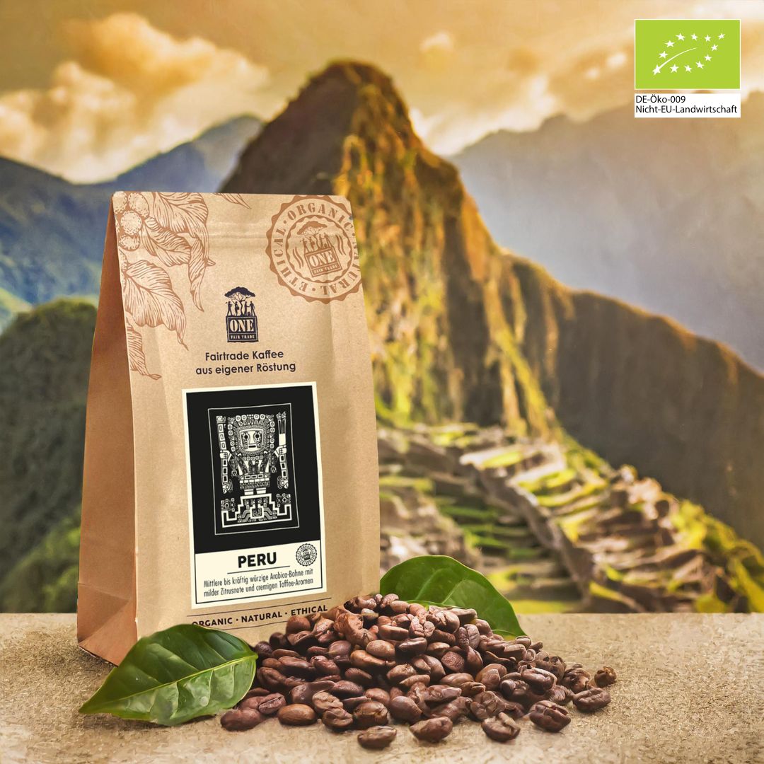 Peru Bio-Fairtrade Kaffeebohnen – aromatischer Kaffee mit milder Zitrusnote und cremigen Toffee-Aromen