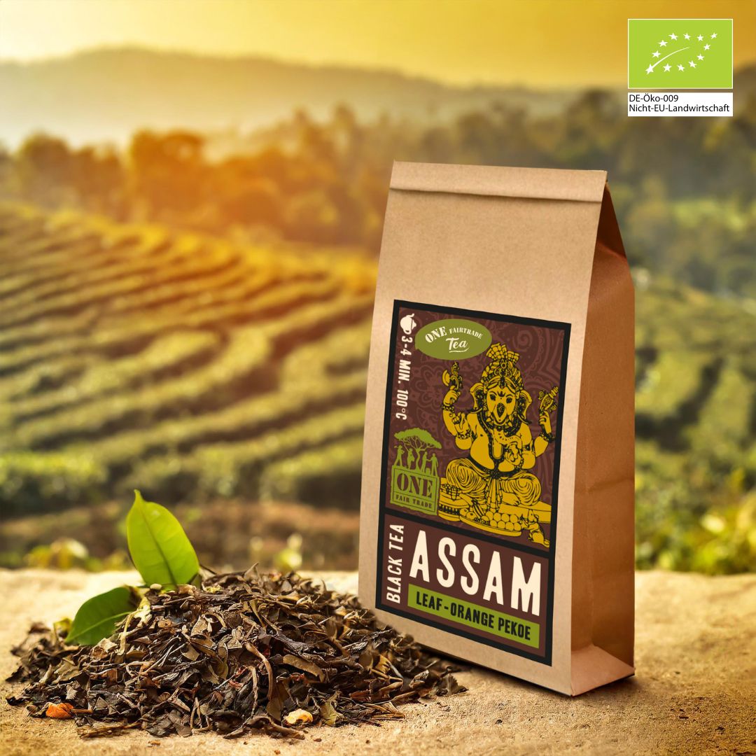 Assam Leaf Orange Pekoe Bio-Fairtrade Schwarztee – großblättriger Assam