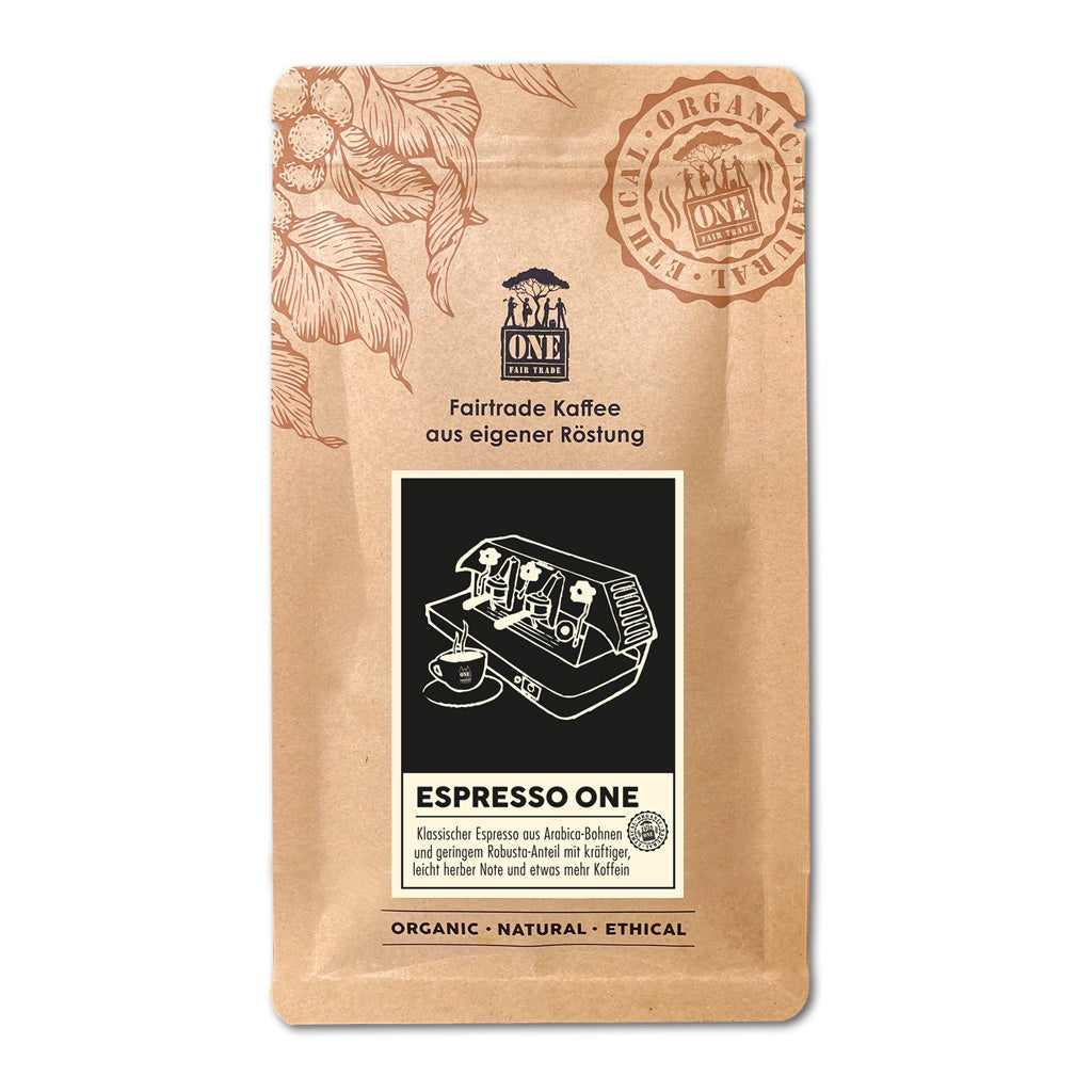 Fairtrade Espresso ONE | Arabica- &amp; Robustabohnen Mischung