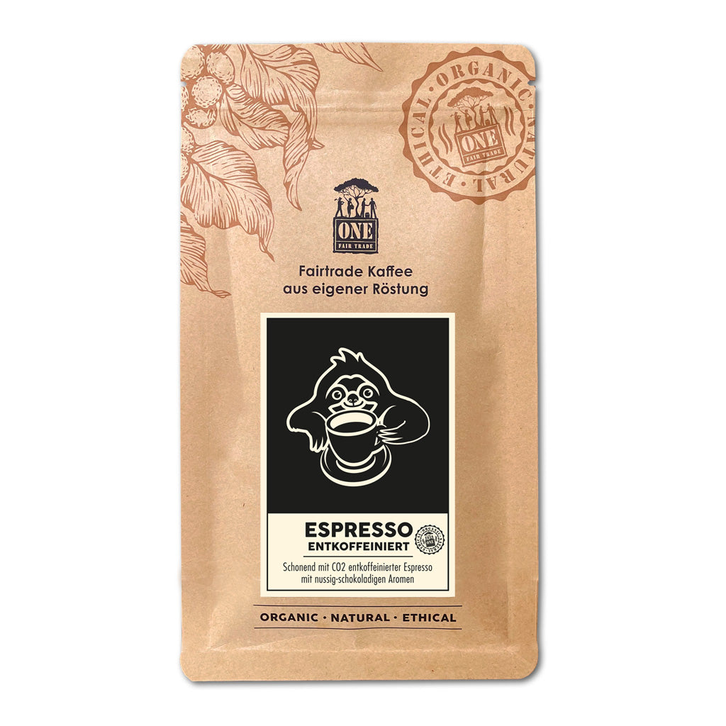 Entkoffeinierter Espresso | Fair-Trade Kaffeebohnen