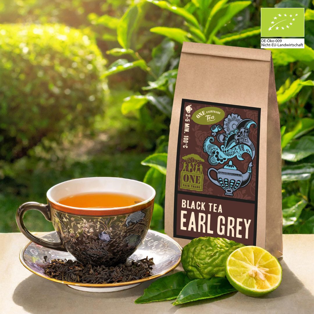 Earl Grey Bio-Fairtrade Schwarztee – aromatisiert mit Bergamotte