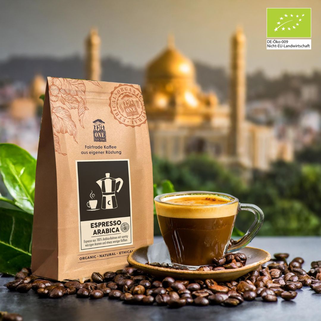 Espresso Arabica Bio-Fairtrade Espressobohnen – 100 % Arabica mit feiner Crema