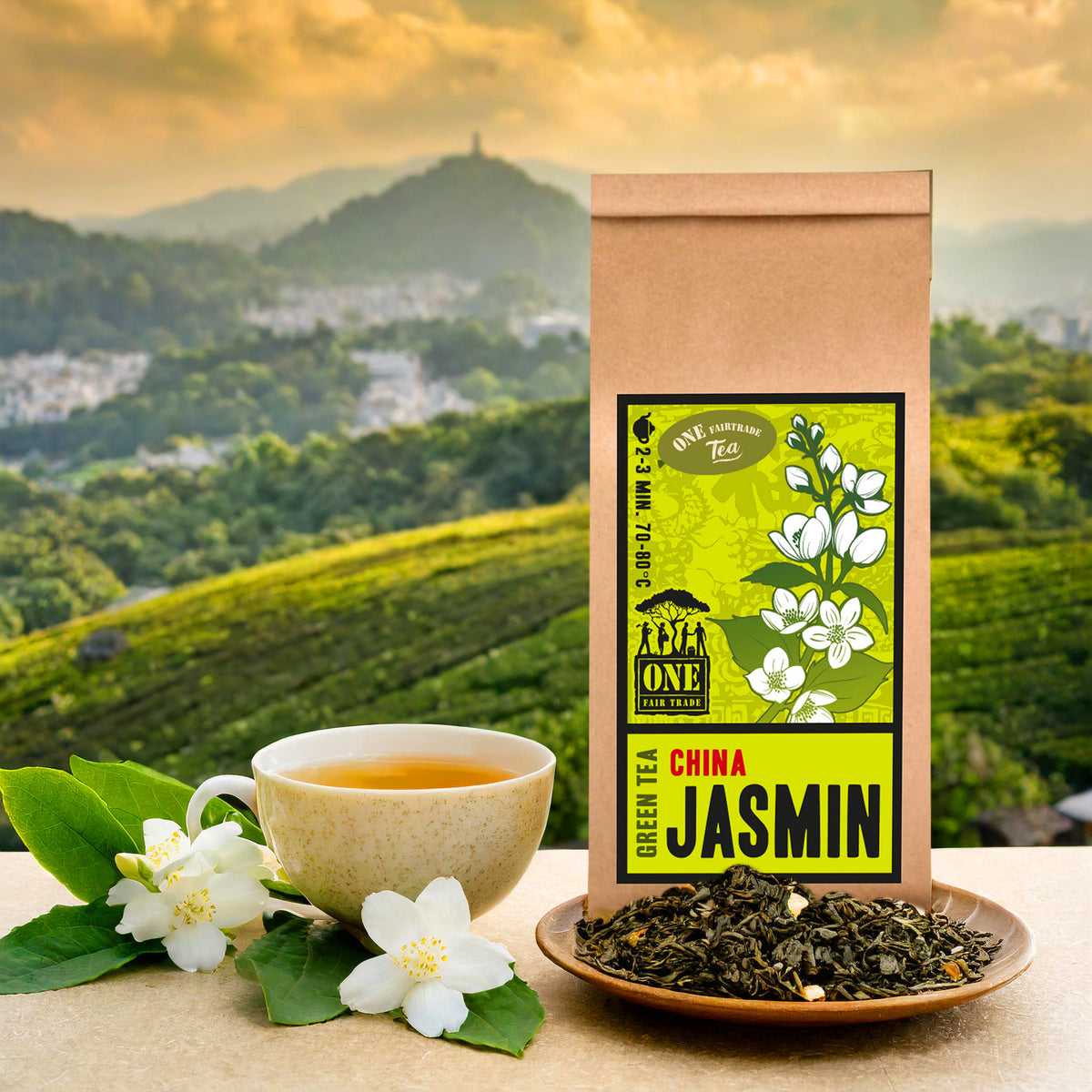 ONE Fairtrade Grüntee | JASMIN 100g