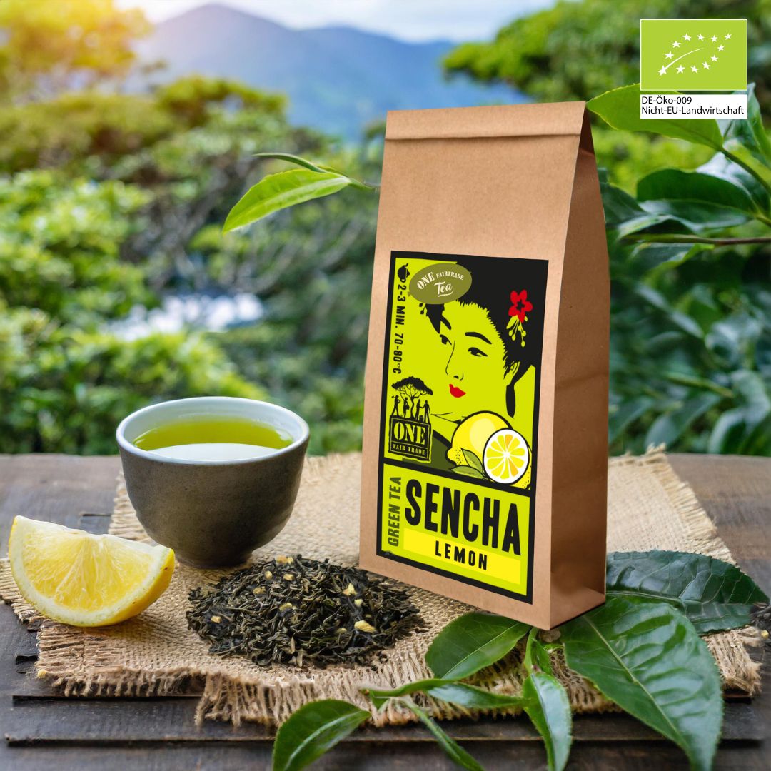 Sencha Lemon Bio-Fairtrade Grüntee – Sencha mit frischer Zitronennote